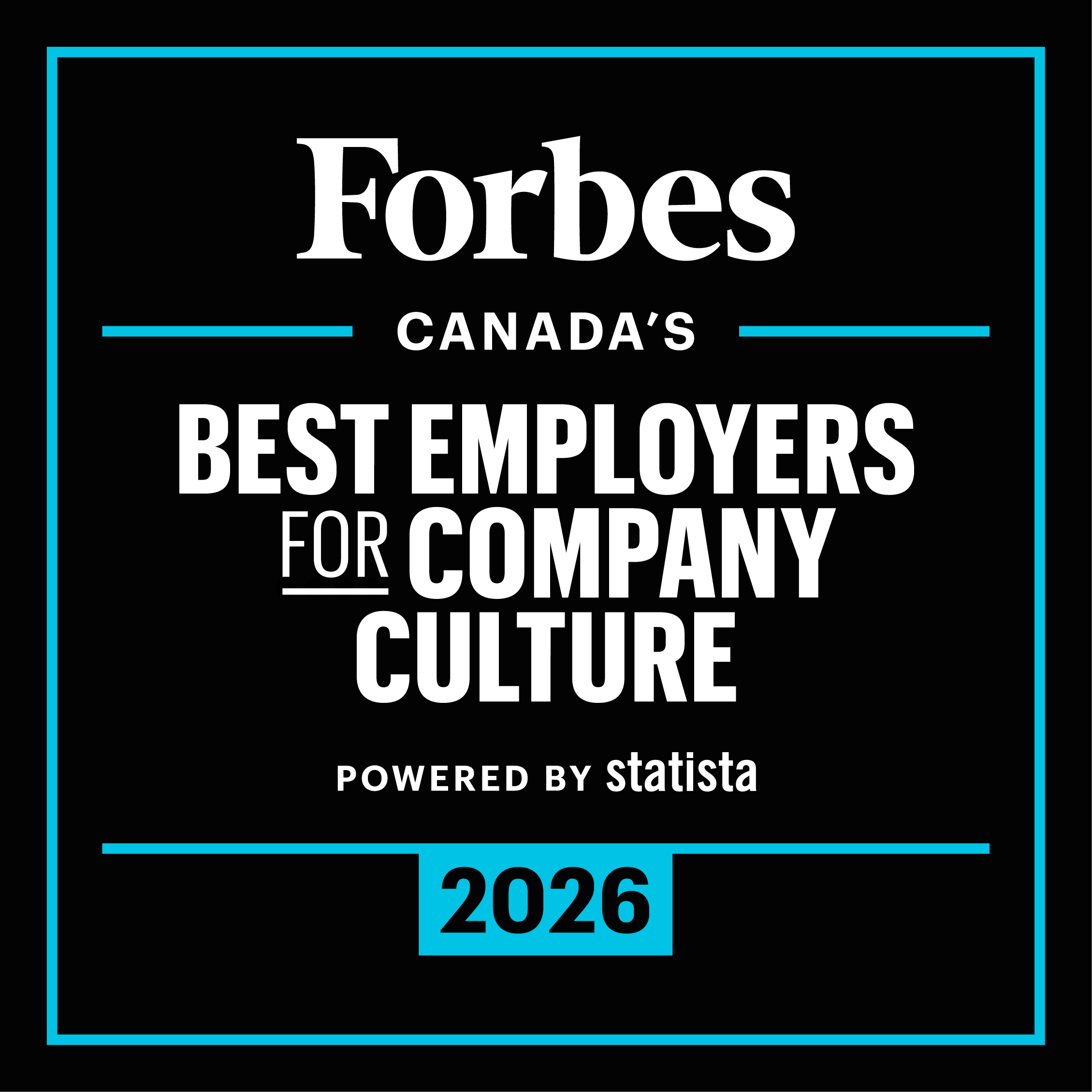 Statista and Forbes logo for Canada's Best Employers for Company Culture 2026 ranking.