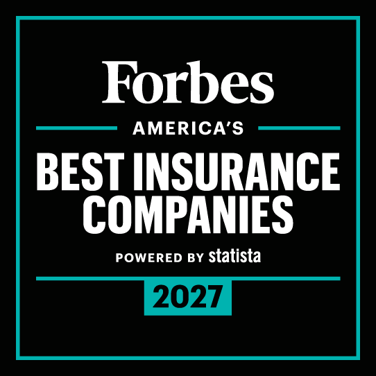 Statista and Forbes logo for America's Best Insurance Companies 2027 ranking.