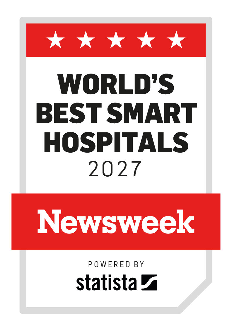 Statista and Newsweek logo for World's Best Smart Hospitals 2027 ranking.