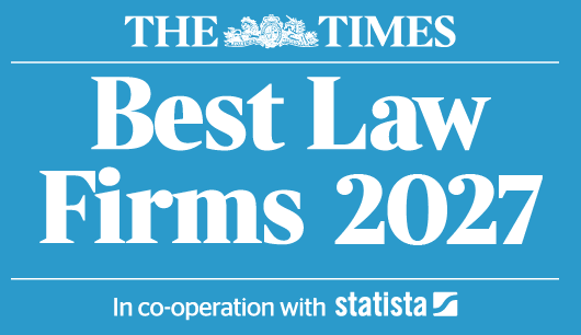 Statista and The Times logo for The Times Best Law Firms 2027 ranking.